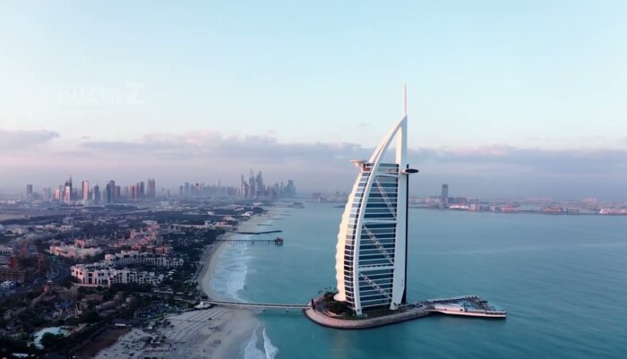 Cinematic 4K Drone Footage Showcasing Burj al Arab’s Iconic Silhouette | 4k FREE Drone Footage