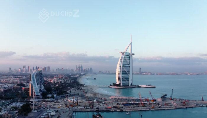 Cinematic 4K Drone Footage Dubai - Views of Burj al Arab at Dubai