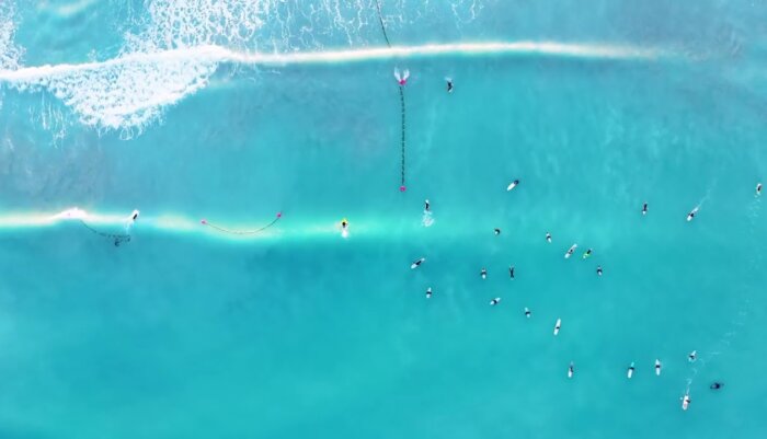 Cinematic 4K Drone Footage Dubai Surfing at Morning Light