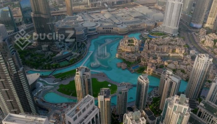 Smooth 4K Aerial Drone Views Highlighting Buji Khalifa’s Majestic