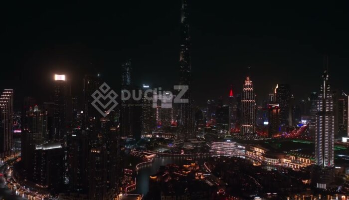 Cinematic 4K Night Drone Footage of Buji Khalifa Dubai - Night Drone Footage Dubai
