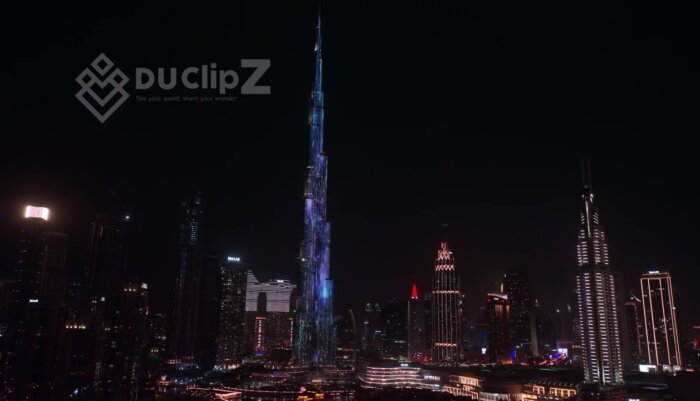 Aerial Dawn View of Burj Khalifa with Soft Morning Light - Buji Khalifa nightlife drone footage
