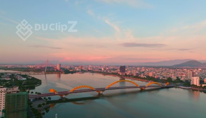 Cinematic 4K Da Nang Drone Footage Iconic Bridges and Coastline