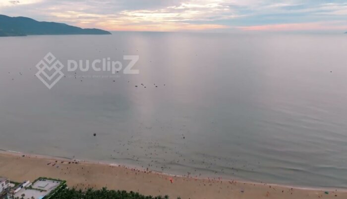Da Nang Cinematic Drone Footage Scenic Island and Shoreline - 4K Video Vietnam Footage