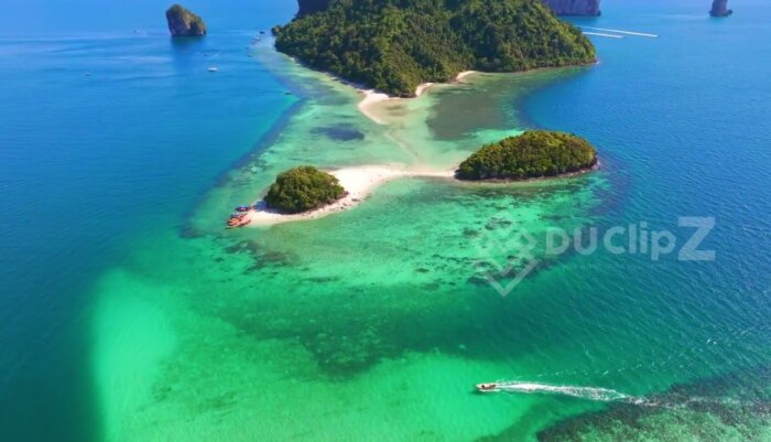 Aerial Drone Views of Krabi’s Vibrant Coastal Waters and Islands | Thailand Drone Video