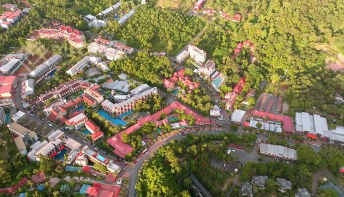Krabi Drone Video - Aerial Views of Krabi’s Vibrant Town and Coastal Waters in Thailand