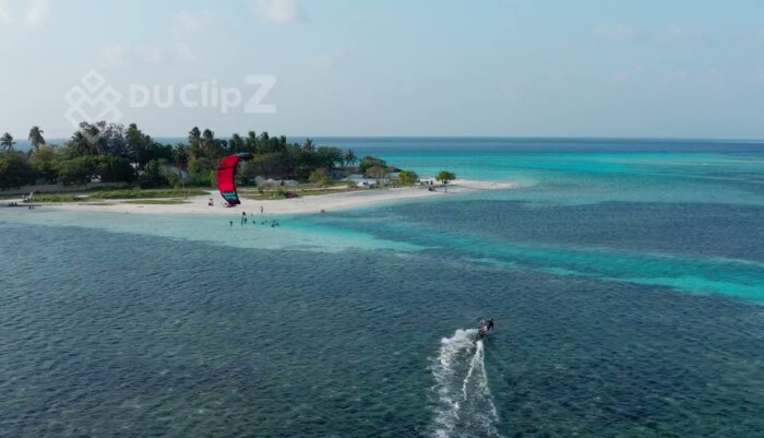 Epic Kitesurfing Adventure and Aerial Drone Capture at Maafushi Island