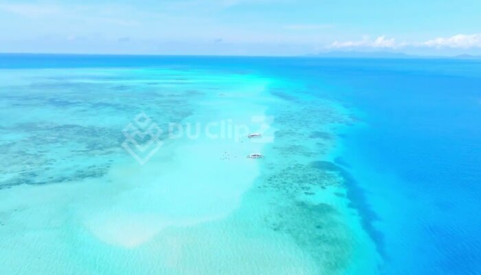 Drone Footage Showcasing Balabac Pristine Ocean and Island Patterns