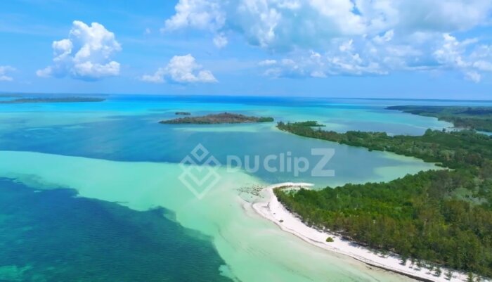 Drone Glide Over Balabac’s Crystal Clear Ocean and Islands | Balabac Drone Footage