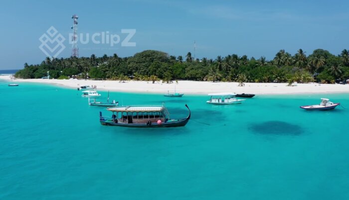 Aerial Maldives Beach and Ocean Waves in Stunning 4K Drone Footage
