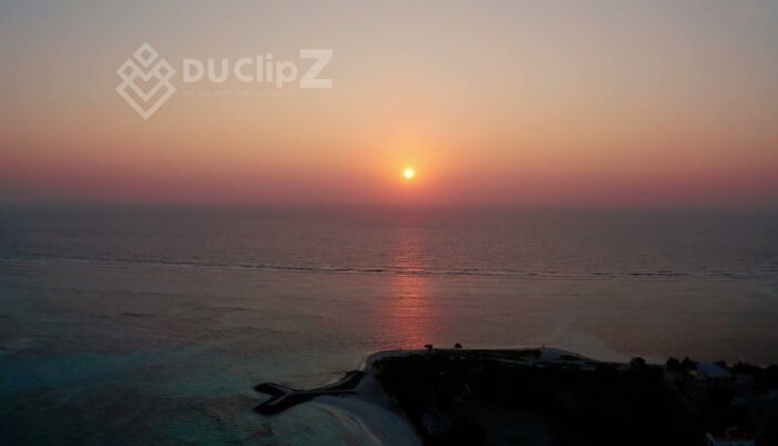 Breathtaking Maldives Sunset 4K Footage Over Crystal Clear Ocean Waters