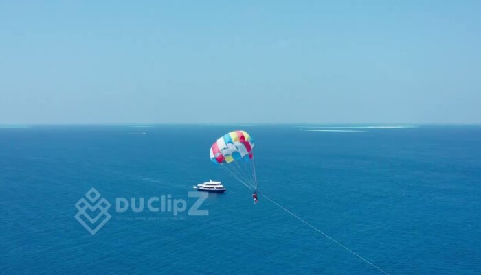 Parasailing at Maldives FREE 4k Video Stock Footage