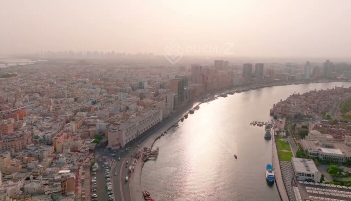 Dubai Old Souk Drone Footage Captivating 4K Drone Tour from above