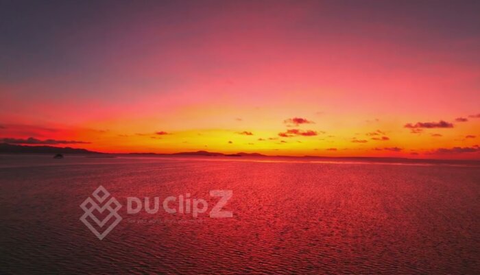 Balabac Sunset - Sunset Glow Over Balabac’s Serene Islands and Gentle Ocean Waves