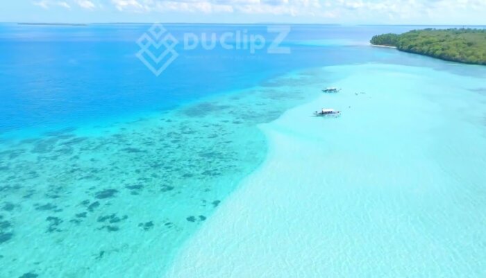 Balabac Footage - Smooth Drone Flight Over Balabac’s Pristine Waters and Island Clusters